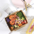 Disposable anti-fog kraft paper lunch box with PPlid